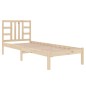 vidaXL Estructura de cama madera maciza 90x190 cm