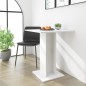 vidaXL Mesa de bistró de madera contrachapada blanco 60x60x75 cm vidaXL Mesa de bistró de madera contrachapada blanco 60x60x75 cm