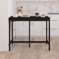 vidaXL Mesa alta de bar madera maciza de pino negro 140x80x110 cm vidaXL Mesa alta de bar madera maciza de pino negro 140x80x110 cm
