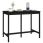 vidaXL Mesa alta de bar madera maciza de pino negro 140x80x110 cm vidaXL Mesa alta de bar madera maciza de pino negro 140x80x110 cm