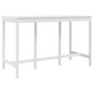 vidaXL Mesa alta de bar madera maciza de pino blanco 180x80x110 cm vidaXL Mesa alta de bar madera maciza de pino blanco 180x80x110 cm