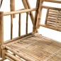 vidaXL Banco columpio 2 plazas hojas de palma y cojín bambú 202 cm vidaXL Banco columpio 2 plazas hojas de palma y cojín bambú 202 cm