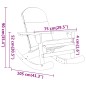 vidaXL Juego de muebles de jardín Adirondack 3 piezas madera acacia vidaXL Juego de muebles de jardín Adirondack 3 piezas madera acacia