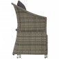 vidaXL Set de muebles de jardín 2 pzas cojines ratán sintético gris vidaXL Set de muebles de jardín 2 pzas cojines ratán sintético gris