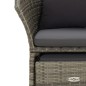 vidaXL Set de muebles de jardín 2 pzas cojines ratán sintético gris vidaXL Set de muebles de jardín 2 pzas cojines ratán sintético gris
