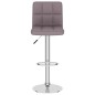 vidaXL Taburetes de cocina 2 unidades tela gris taupe
