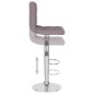 vidaXL Taburetes de cocina 2 unidades tela gris taupe