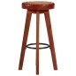 vidaXL Taburetes de cocina 2 uds cuero auténtico madera maciza acacia vidaXL Taburetes de cocina 2 uds cuero auténtico madera maciza acacia