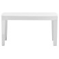 vidaXL Set de muebles de jardín 4 piezas con cojines plástico blanco vidaXL Set de muebles de jardín 4 piezas con cojines plástico blanco