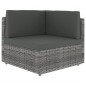 vidaXL Juego muebles de jardín 7 pzas y cojines ratán sintético gris vidaXL Juego muebles de jardín 7 pzas y cojines ratán sintético gris