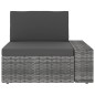 vidaXL Juego muebles de jardín 7 pzas y cojines ratán sintético gris vidaXL Juego muebles de jardín 7 pzas y cojines ratán sintético gris