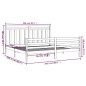 vidaXL Estructura de cama de madera maciza de pino negra 200x200 cm vidaXL Estructura de cama de madera maciza de pino negra 200x200 cm