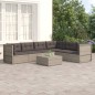 vidaXL Set de muebles de jardín 6 pzas y cojines ratán sintético gris vidaXL Set de muebles de jardín 6 pzas y cojines ratán sintético gris