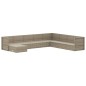 vidaXL Set de muebles de jardín 9 pzas y cojines ratán sintético gris vidaXL Set de muebles de jardín 9 pzas y cojines ratán sintético gris