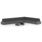 vidaXL Juego muebles de jardín 9 pzas y cojines ratán sintético gris vidaXL Juego muebles de jardín 9 pzas y cojines ratán sintético gris