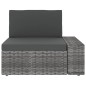 vidaXL Juego muebles de jardín 9 pzas y cojines ratán sintético gris vidaXL Juego muebles de jardín 9 pzas y cojines ratán sintético gris