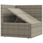 vidaXL Set de muebles de jardín 7 pzas y cojines ratán sintético gris vidaXL Set de muebles de jardín 7 pzas y cojines ratán sintético gris