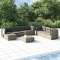 vidaXL Set de muebles de jardín 8 pzas y cojines ratán sintético gris vidaXL Set de muebles de jardín 8 pzas y cojines ratán sintético gris