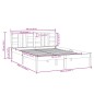 vidaXL Estructura de cama de madera maciza 160x200 cm