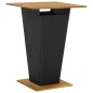 vidaXL Mesa bar y taburetes jardín 5 pzas madera acacia ratán PE negro vidaXL Mesa bar y taburetes jardín 5 pzas madera acacia ratán PE negro