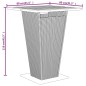 vidaXL Mesa bar y taburetes jardín 5 pzas madera acacia ratán PE negro vidaXL Mesa bar y taburetes jardín 5 pzas madera acacia ratán PE negro