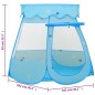 vidaXL Tienda de juegos para niños azul 102x102x82 cm 