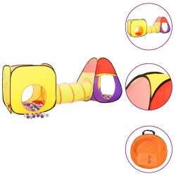 vidaXL Tienda de juegos niños con 250 bolas multicolor 255x80x100cm