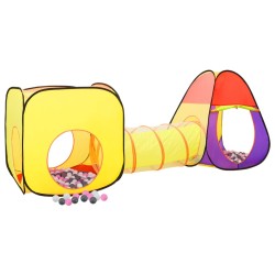 vidaXL Tienda de juegos niños con 250 bolas multicolor 255x80x100cm