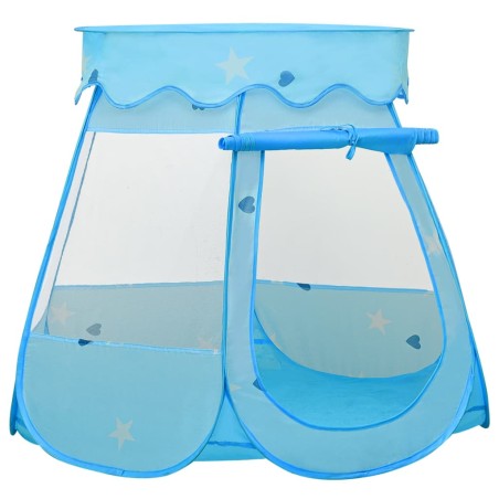 vidaXL Tienda de juegos para niños con 250 bolas azul 102x102x82 cm