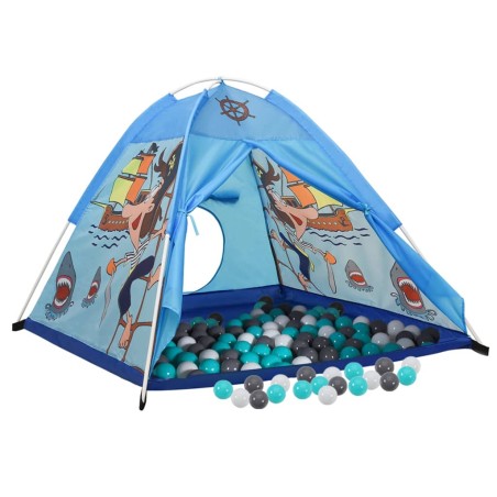 vidaXL Tienda de juegos para niños con 250 bolas azul 120x120x90 cm