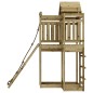 vidaXL Casa de juegos con pared escalada de madera impregnada de pino vidaXL Casa de juegos con pared escalada de madera impregnada de pino