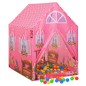 vidaXL Tienda de juegos para niños con 250 bolas rosa 69x94x104 cm vidaXL Tienda de juegos para niños con 250 bolas rosa 69x94x104 cm