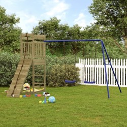 vidaXL Parque infantil de exterior madera de pino impregnada