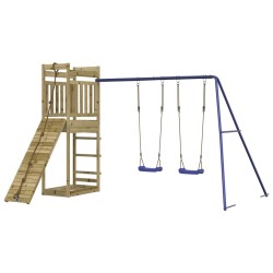 vidaXL Parque infantil de exterior madera de pino impregnada