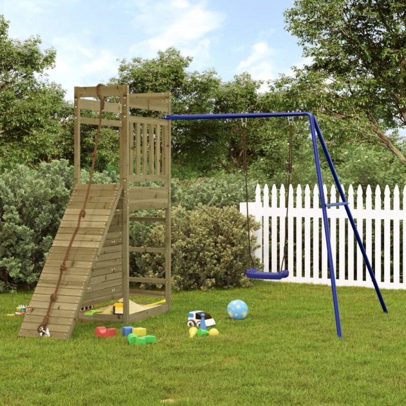 vidaXL Parque infantil de exterior madera de pino impregnada vidaXL Parque infantil de exterior madera de pino impregnada