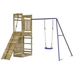 vidaXL Parque infantil de exterior madera de pino impregnada