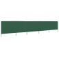 vidaXL Paravientos de playa de 5 paneles tela verde 600x120 cm vidaXL Paravientos de playa de 5 paneles tela verde 600x120 cm