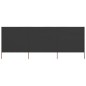 vidaXL Paravientos de playa de 3 paneles de tela 400x120 cm gris vidaXL Paravientos de playa de 3 paneles de tela 400x120 cm gris