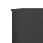 vidaXL Paravientos de playa de 3 paneles de tela 400x120 cm gris vidaXL Paravientos de playa de 3 paneles de tela 400x120 cm gris