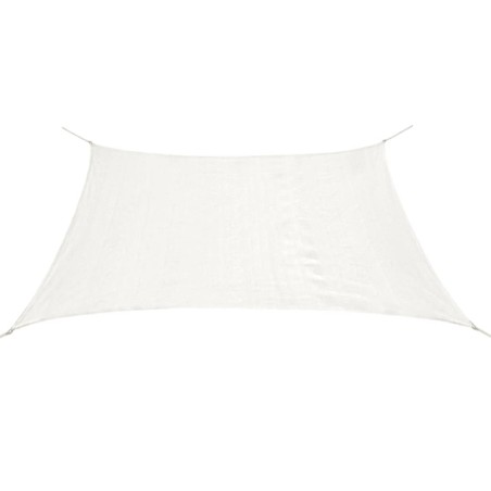 vidaXL Toldo de vela cuadrado HDPE 2x2 m blanco
