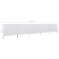 vidaXL Paravientos de playa de 5 paneles tela blanco arena 600x80 cm vidaXL Paravientos de playa de 5 paneles tela blanco arena 600x80 cm