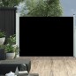 vidaXL Toldo lateral retráctil de jardín negro 100x500 cm vidaXL Toldo lateral retráctil de jardín negro 100x500 cm