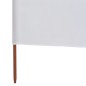 vidaXL Paravientos de playa de 3 paneles tela blanco arena 400x80 cm vidaXL Paravientos de playa de 3 paneles tela blanco arena 400x80 cm