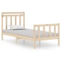 vidaXL Estructura de cama madera maciza 90x190 cm vidaXL Estructura de cama madera maciza 90x190 cm