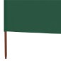 vidaXL Paravientos de playa de 6 paneles tela verde 800x120cm