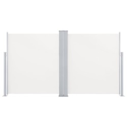 vidaXL Toldo lateral doble retráctil de jardín color crema 170x600 cm
