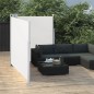 vidaXL Toldo lateral doble retráctil de jardín color crema 170x600 cm
