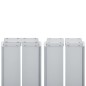 vidaXL Toldo lateral doble retráctil de jardín color crema 170x600 cm
