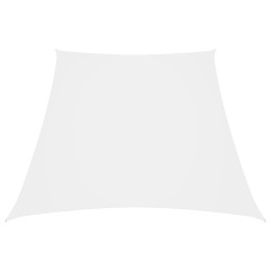 vidaXL Toldo de vela tela oxford trapecio blanco 2/4x3 m