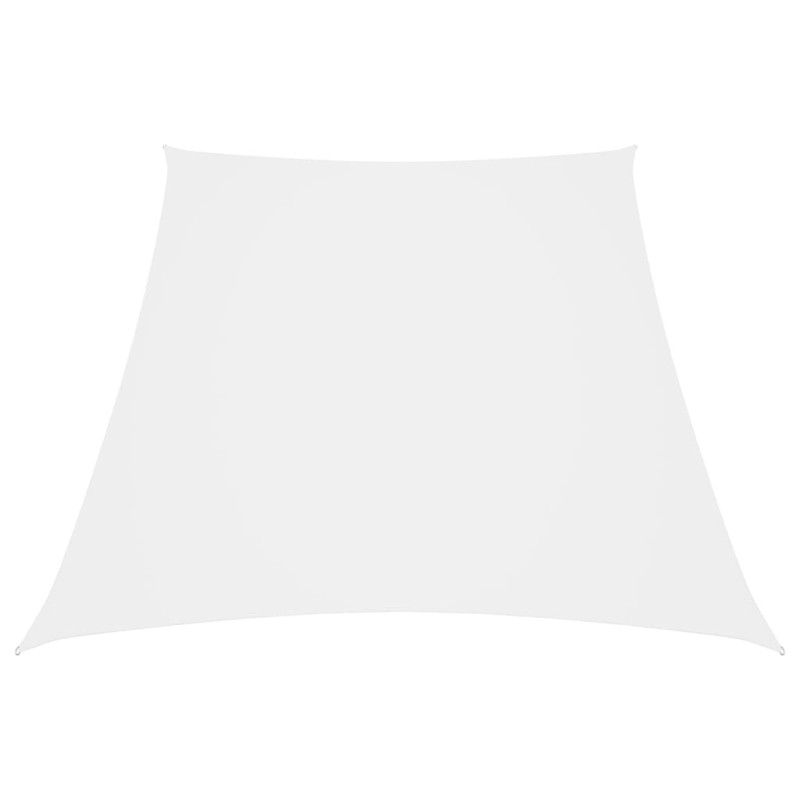 vidaXL Toldo de vela tela oxford trapecio blanco 2/4x3 m vidaXL Toldo de vela tela oxford trapecio blanco 2/4x3 m